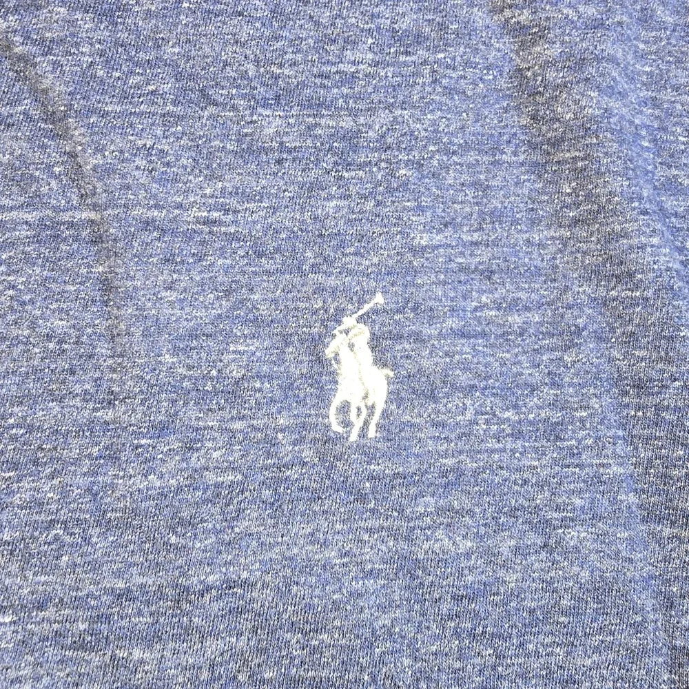 Polo Ralph Lauren Men's V-Neck Long Sleeve Shirt Size XL‎ Blue Heather Cotton